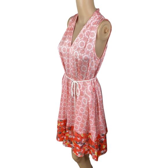 Peter Som x Design Nation NWT Chakra Coral Belted Halter Sundress SZ XS - Picture 7 of 12